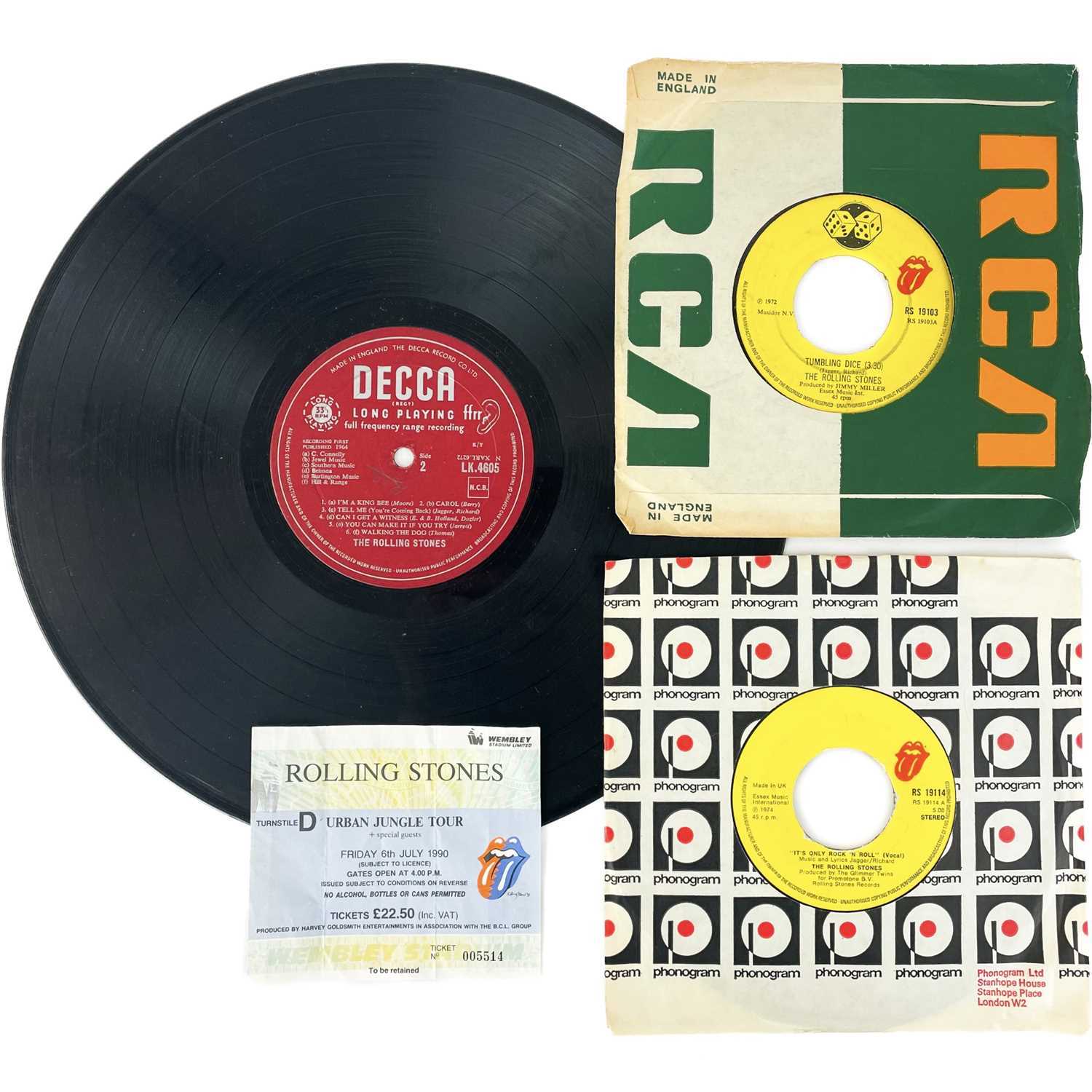 Lot 32 - The Rolling Stones vinyl and memorabilia.