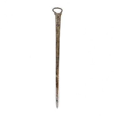 Lot 73 - A George III silver meat skewer by William Fearn.