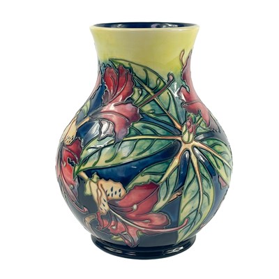 Lot 832 - A Moorcroft Simeon pattern vase.