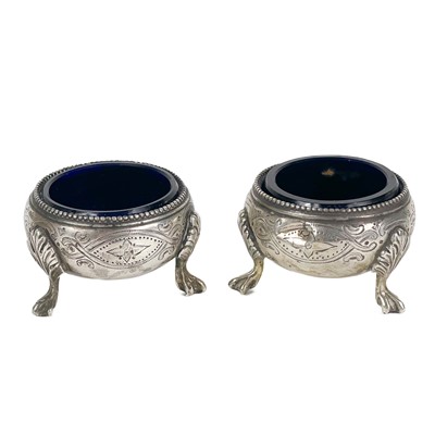 Lot 12 - A pair of Victorian silver salts by George John Richards & Edward Charles Brown.