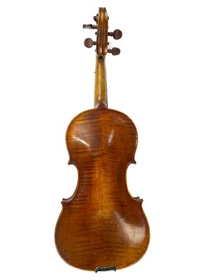 Lot 118 - Two cased violins with bows.