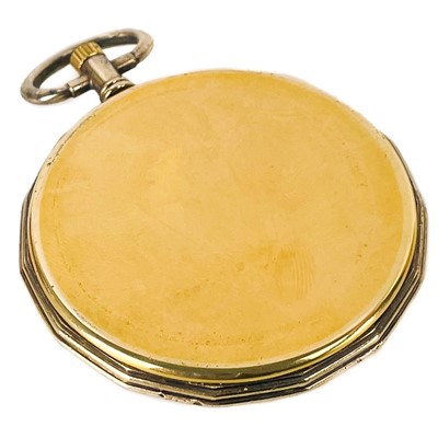 Lot 20 - A modern Le Cheminant gold plated quartz pocket watch.