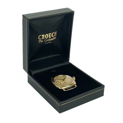 Lot 105 - ROLEX OYSTER - A 1930's 9ct gold cushion cased gentleman's manual wind wristwatch.