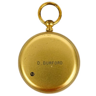 Lot 437 - A Victorian pocket compensated barometer.