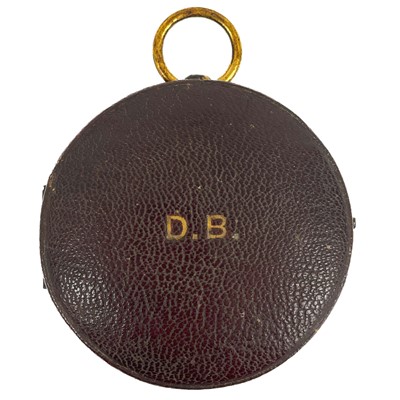 Lot 437 - A Victorian pocket compensated barometer.