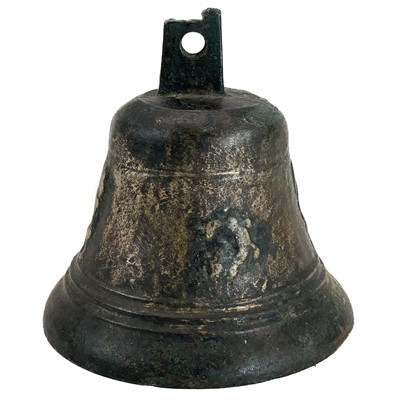 Lot 49 - A bronze bell possibly Flemish 17th century.