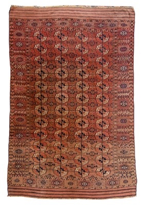 Lot 222 - A Tekke Turkoman carpet, circa 1900.