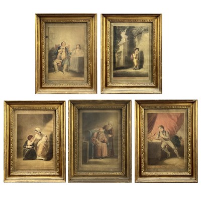 Lot 224 - W Bromley, after Stothard, five coloured engravings.