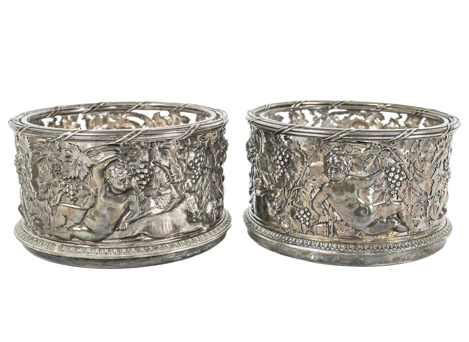 Lot 4 - An exceptional pair of Regency silver wine