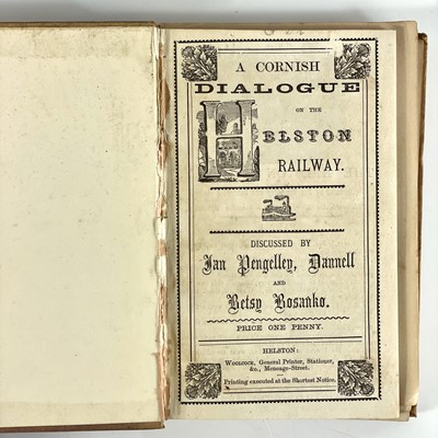 Lot 719 - Scarce Cornish tracts bound in one volume.