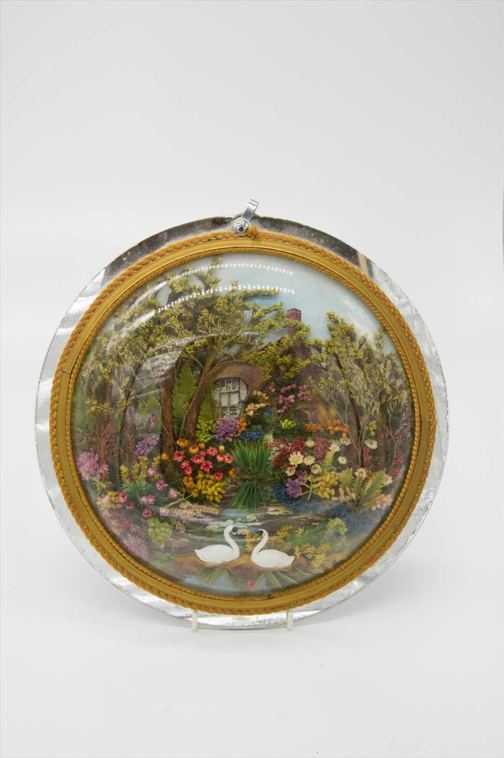 Lot 278 - A mid 20th century circular diorama plaque,...