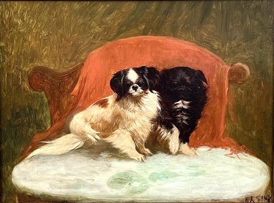 Lot 1434 - Pekinese portrait.