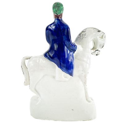 Lot 251 - A Victorian Staffordshire equestrian figure of Omer Pasha.