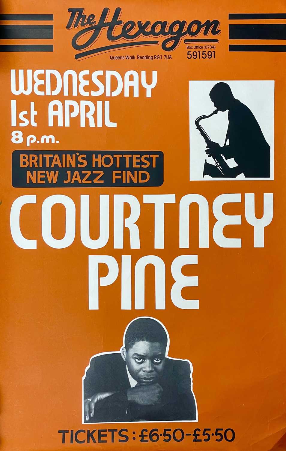 Lot 166 - Courtney Pine. An original concert poster.