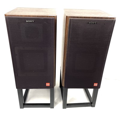 Lot 298 - A pair of Sony APM-22ES speakers.