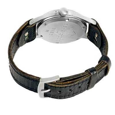 Lot 109 - A Hamilton 1960's military issue manual wind stainless steel wristwatch.
