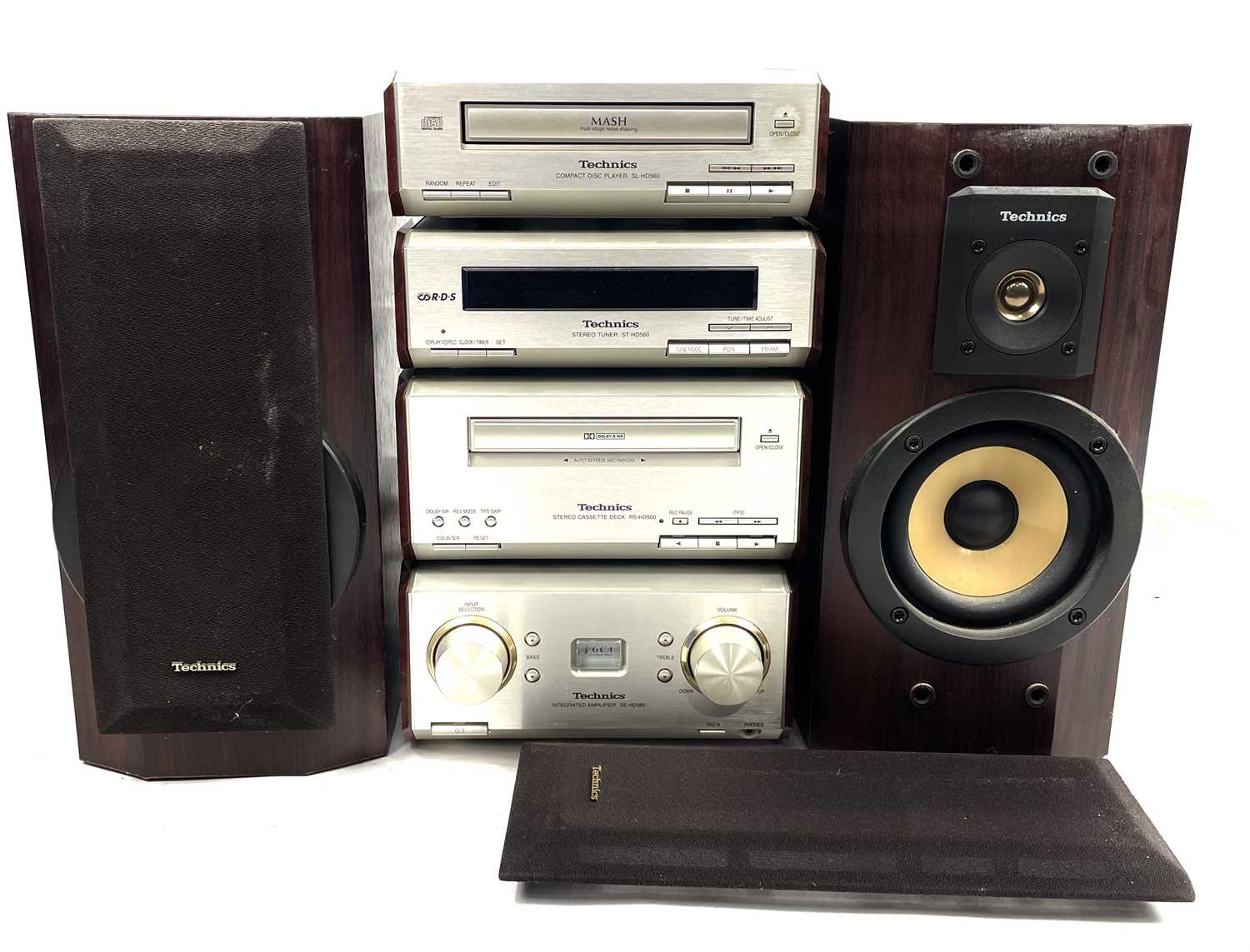 Lot 280 - Technics HD560 stereo stacking system.