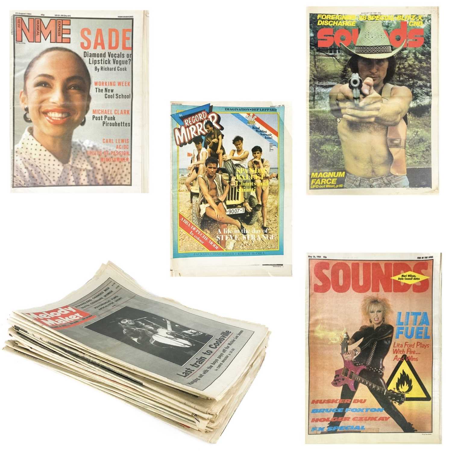 Lot 180 - Vintage music magazines.