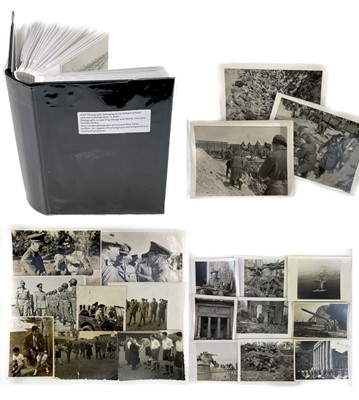 Lot 215 - An album of approximately 270 WWII photographs by Cpl William Jackson.