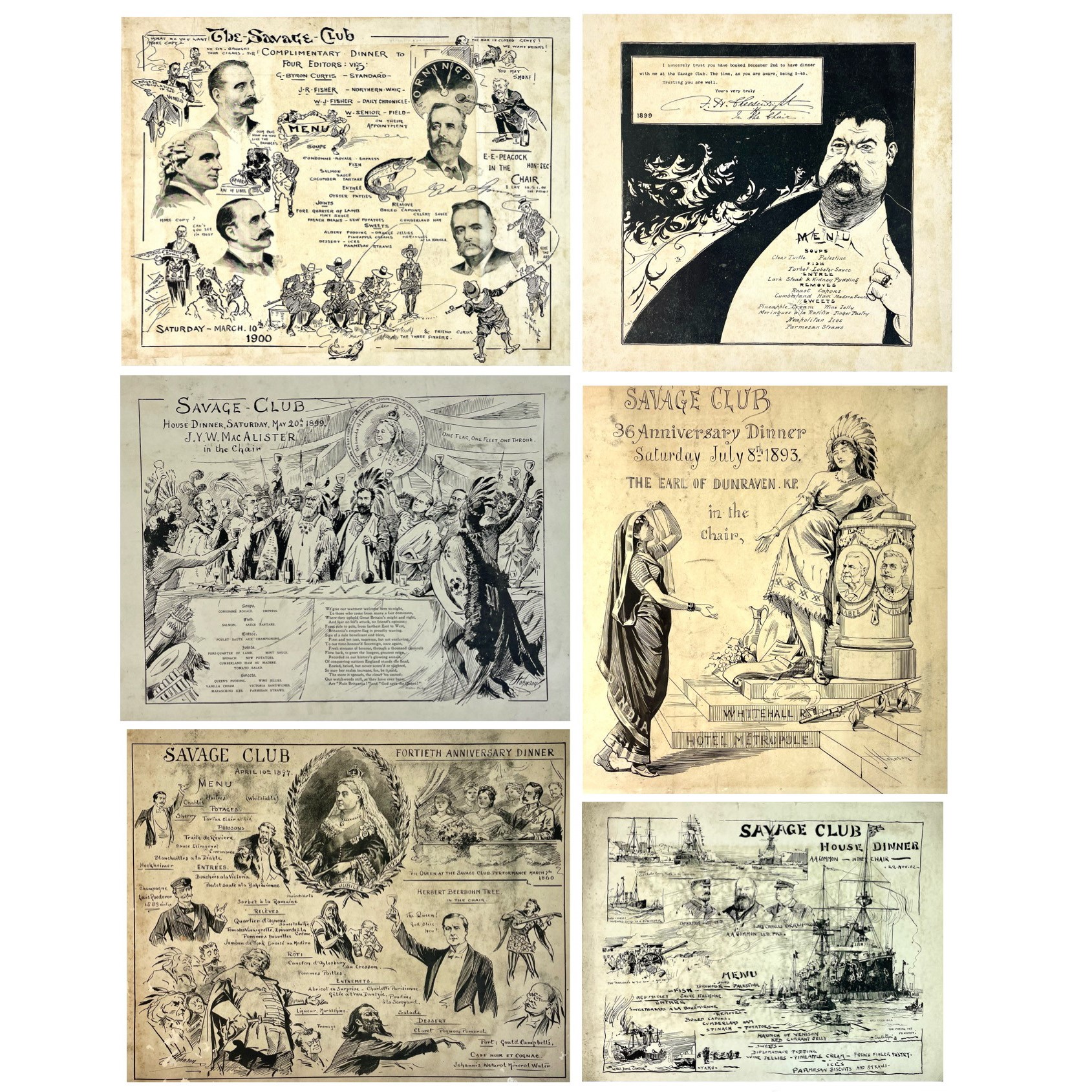 Lot 216 - The Savage Club, London, a collection of