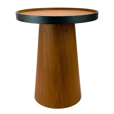 Lot 458 - A Habitat Brodi walnut finish and black lacquered tray table.