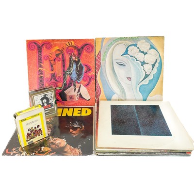 Lot 72 - ROCK, 12" vinyl and 8-track cartridges.