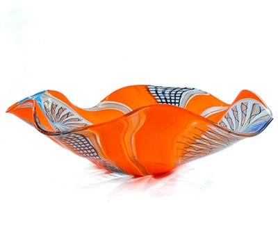 Lot 443 - Luca Vidal Murano art glass bowl.