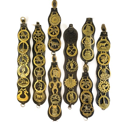 Lot 143 - A collection of horse brasses.