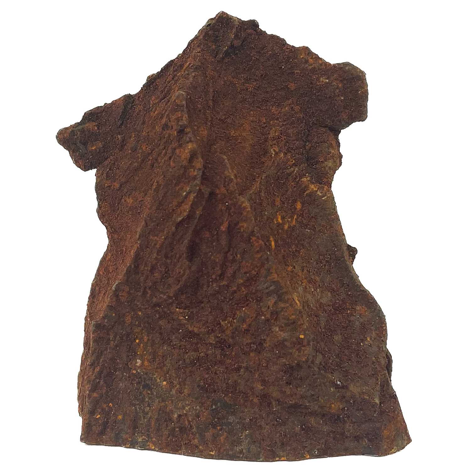 Lot 71 - A piece of shrapnel from the shelling of Hartlepool marked December 16th 1914.