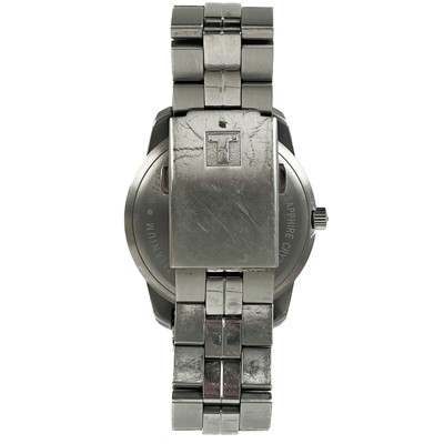 Lot 86 - A Tissot PR100 TITANIUM gentleman's quartz bracelet wristwatch.