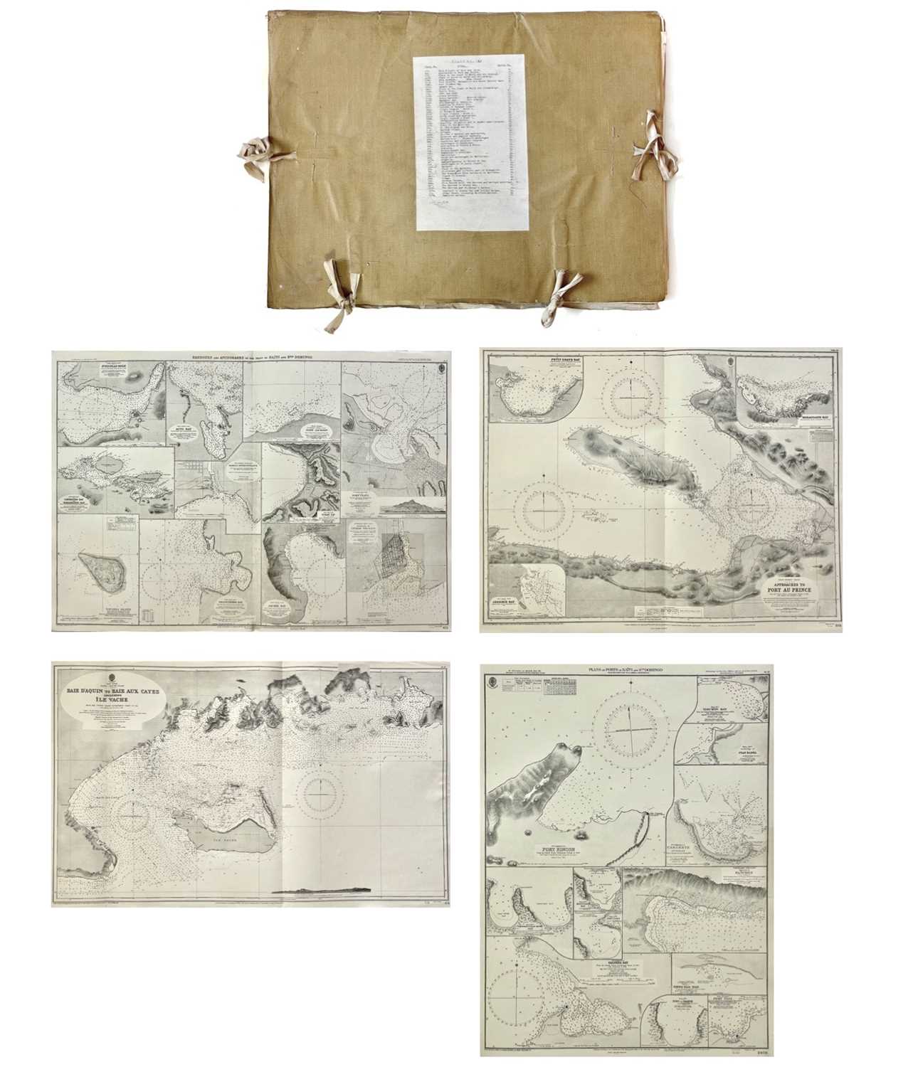 Lot 241 - Fifty-five various sea charts.