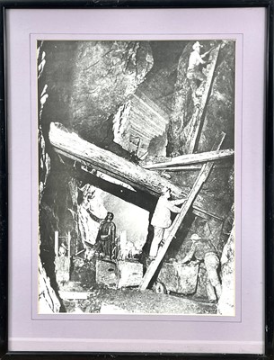 Lot 1458 - J C Burrow, five reproduction prints of black and white photographs of Cornish Tin Mines.