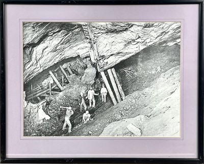 Lot 1458 - J C Burrow, five reproduction prints of black and white photographs of Cornish Tin Mines.