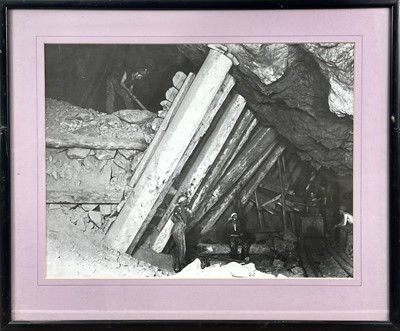 Lot 1458 - J C Burrow, five reproduction prints of black and white photographs of Cornish Tin Mines.