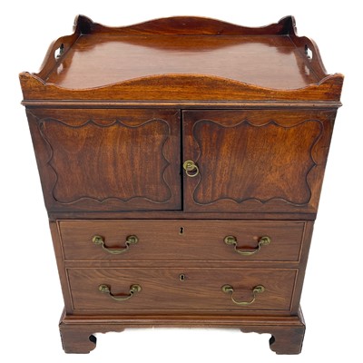 Lot 1880 - A late George III mahogany nightstand.