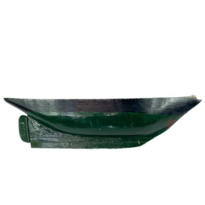 Lot 79 - A green and black painted pond yacht.