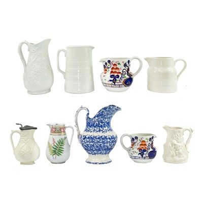 Lot 845 - A group of nine Victorian and later jugs.