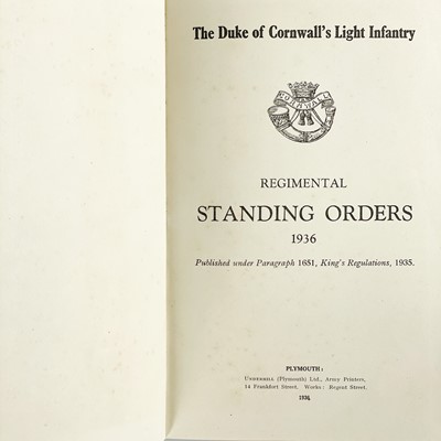 Lot 429 - Duke of Cornwall Light Infantry Interest.