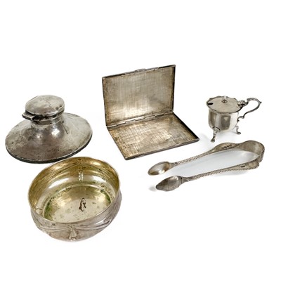 Lot 254 - A selection of silver items.