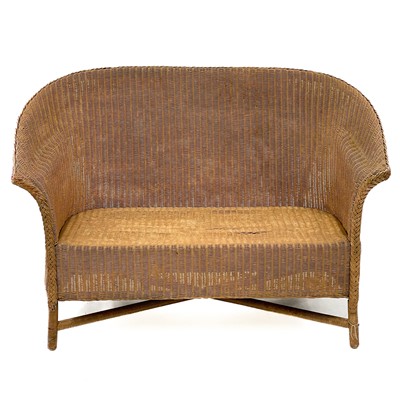 Lot 453 - A Lloyd Loom settee.