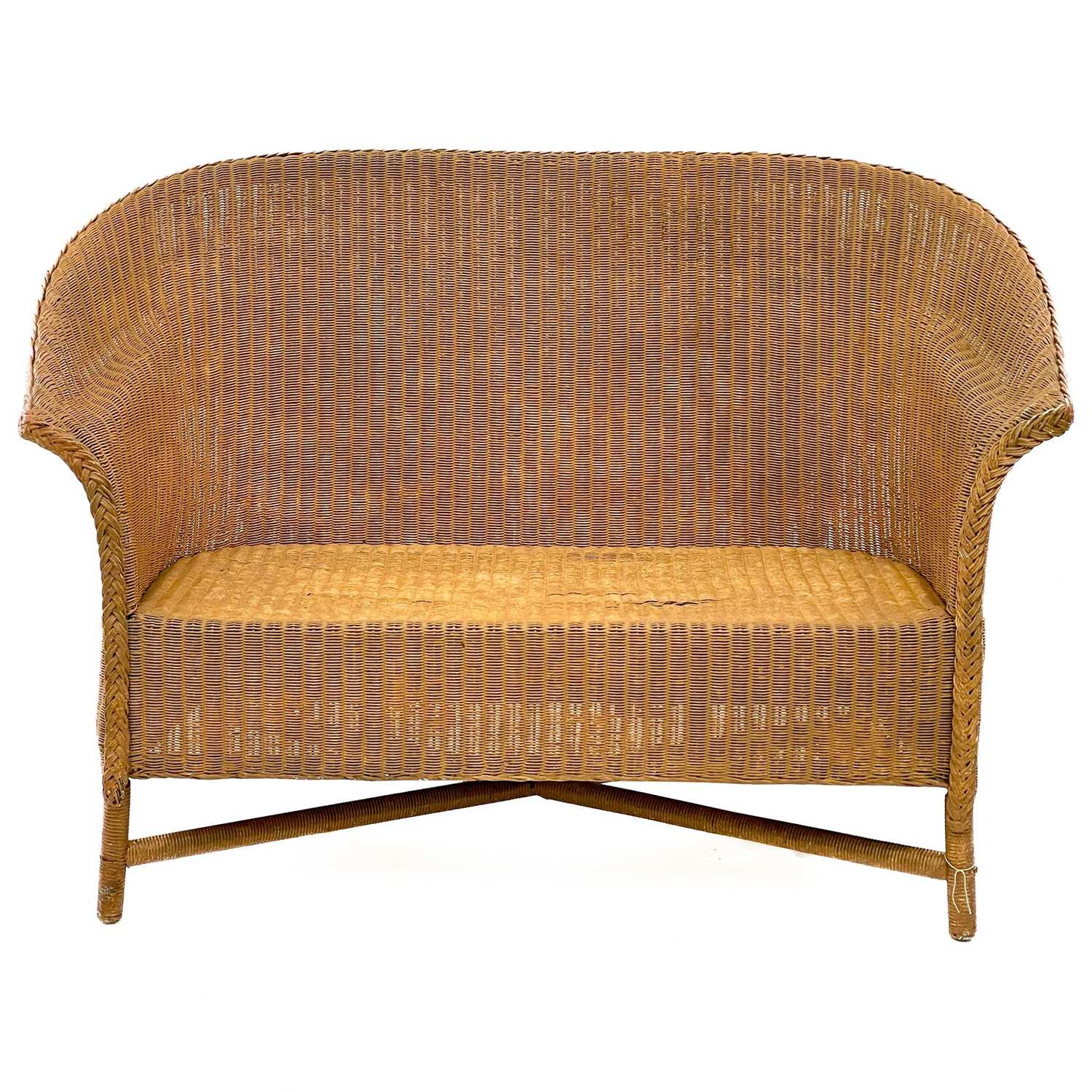 Lot 453 - A Lloyd Loom settee.