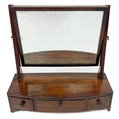 Lot 1868 - A Regency mahogany toilet mirror.