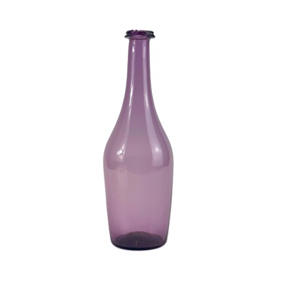 Lot 833 - An early 19th century amethyst glass bottle.