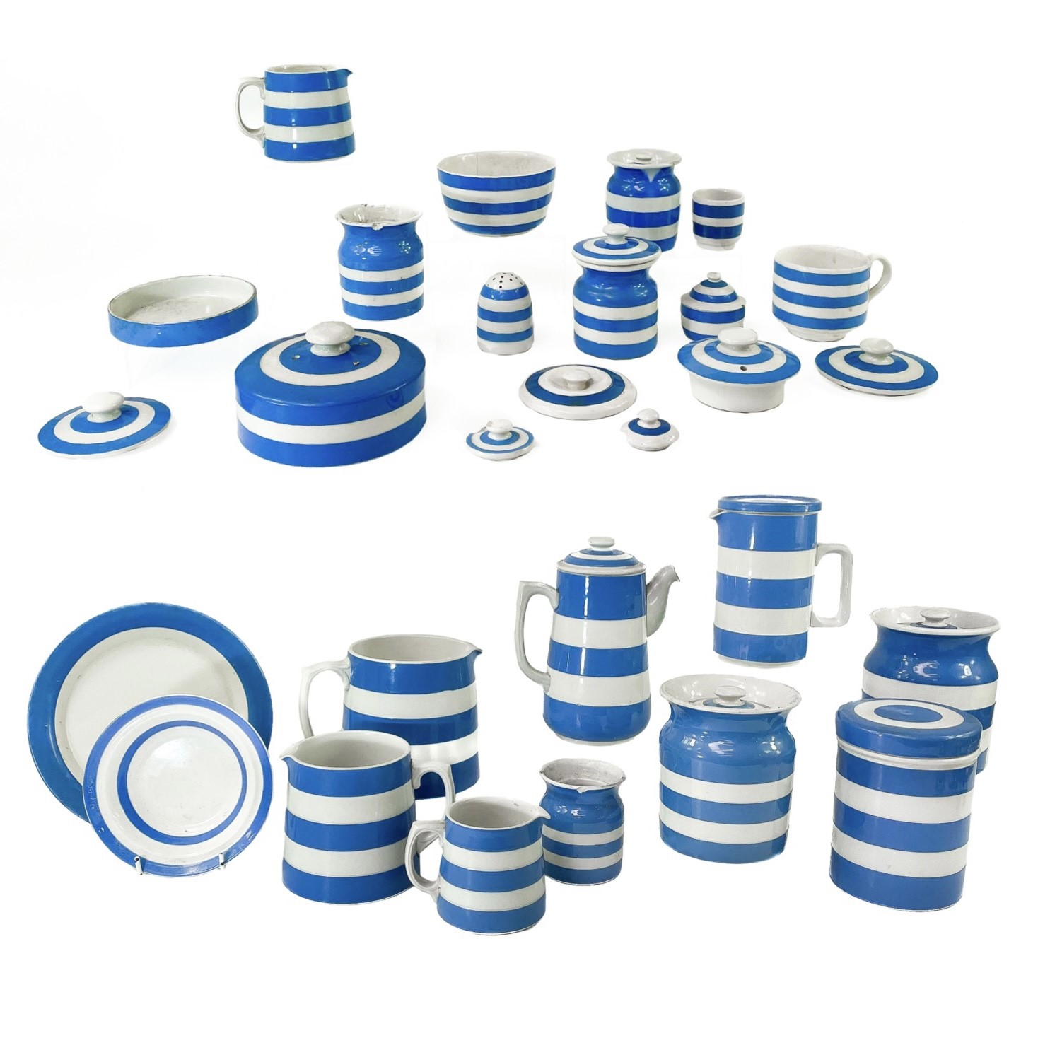 Cornishware Display Lot 826 - A quantity of T.G. Green Cornishware.