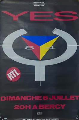 Lot 198A - An original 'Yes' concert poster.