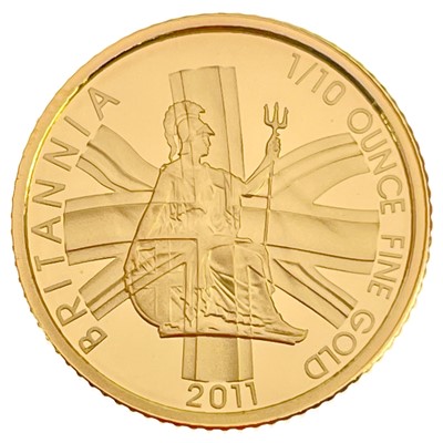 Lot 18 - Royal Mint 1/10 ounce 2011 Gold Britannia Proof Coin