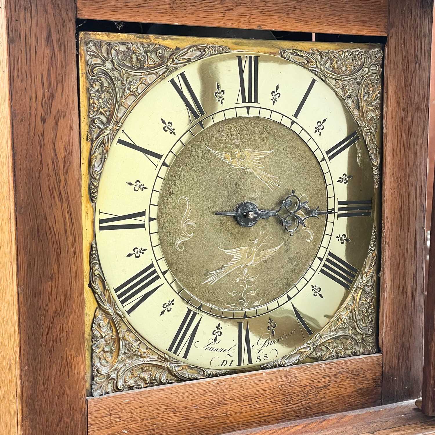 Lot 62 - A George III oak thirty-hour longcase clock,