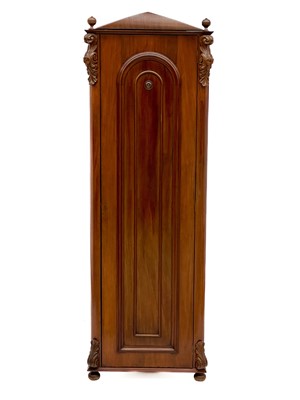 Lot 1844 - A late Victorian mahogany corner cabinet.