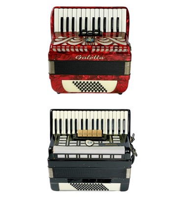 Lot 199 - Two Galotta piano accordions.