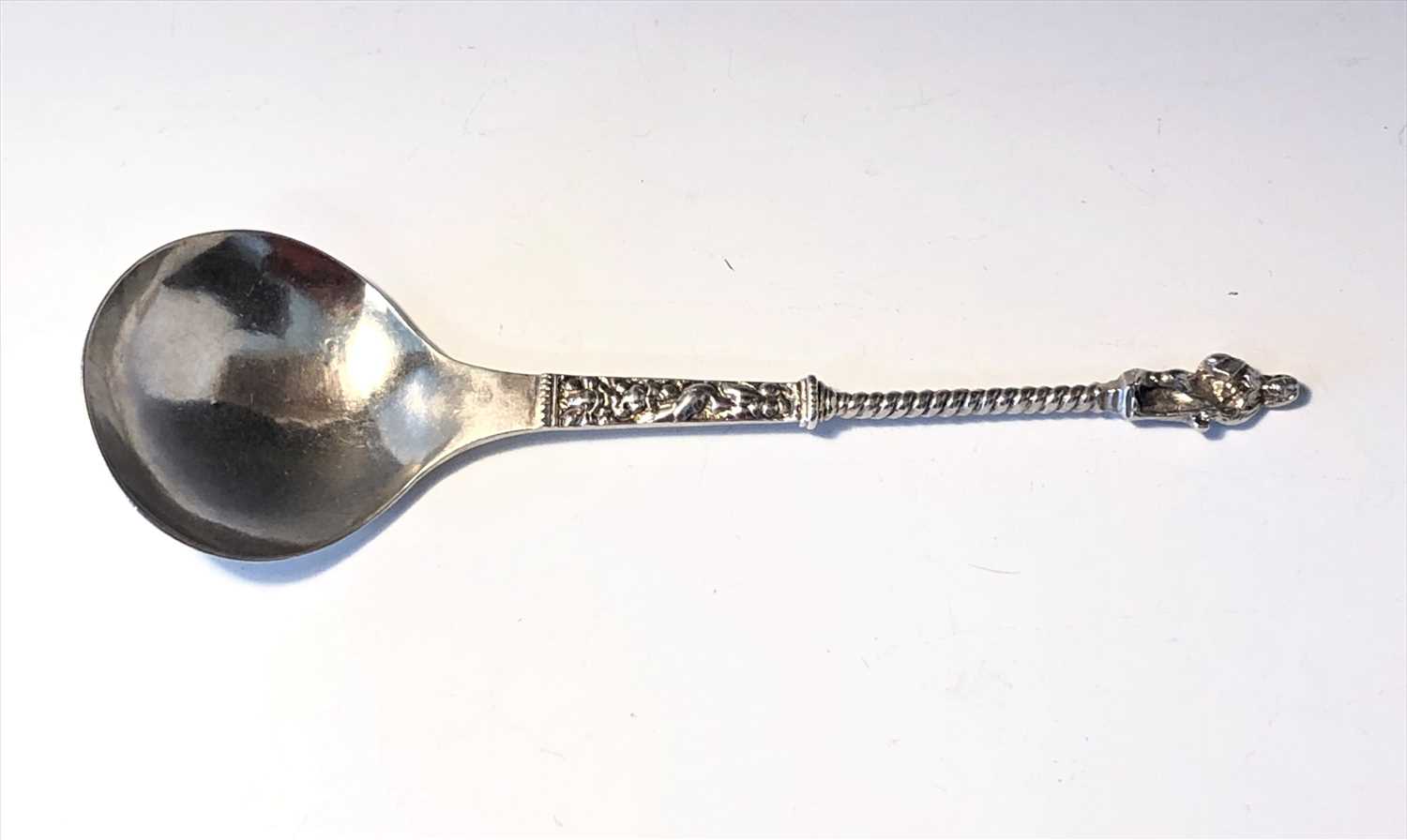 Lot 2074 - A 19th century Dutch silver Apostle spoon,